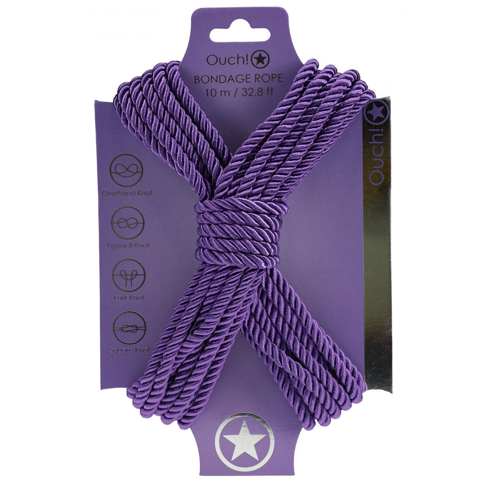 OUCH! Bondage Rope - 10 M - - Nylon Bondage Rope - 10 metre Length