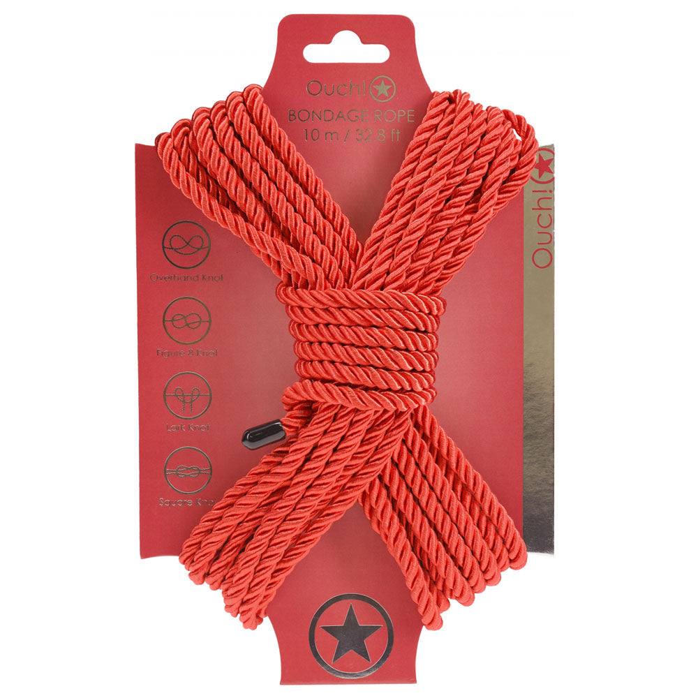 OUCH! Bondage Rope - 10 M - - Nylon Bondage Rope - 10 metre Length