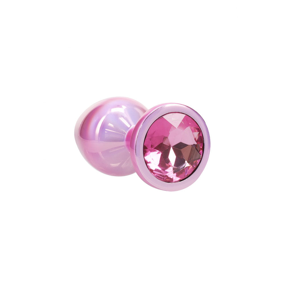 OUCH! Paris Collection - Metal Anal Plug Set - - Metallic Butt Plugs with Gem Bases - Set of 3 Sizes