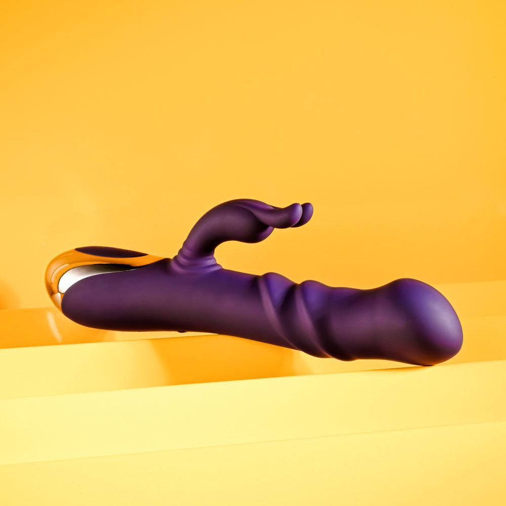 Playboy Pleasure BUNNY PUNCH - 24.4 cm USB Rechargeable Twirling Rabbit Vibrator