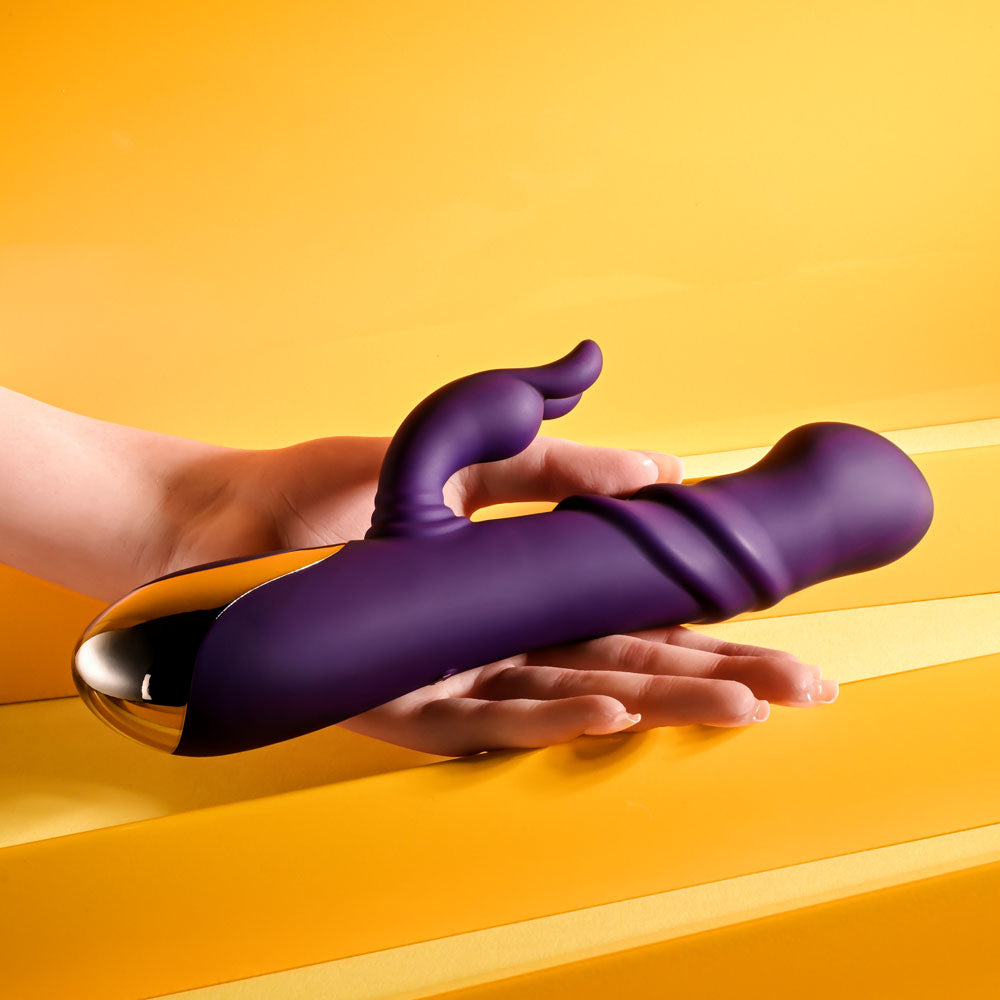 Playboy Pleasure BUNNY PUNCH - 24.4 cm USB Rechargeable Twirling Rabbit Vibrator