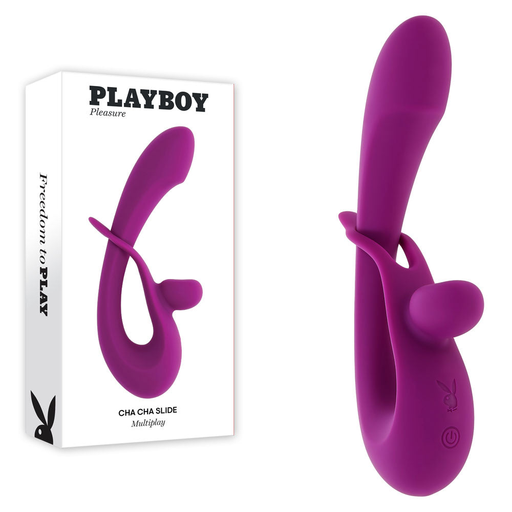 Playboy Pleasure CHA CHA SLIDE - 20 cm USB Rechargeable Rabbit Vibrator