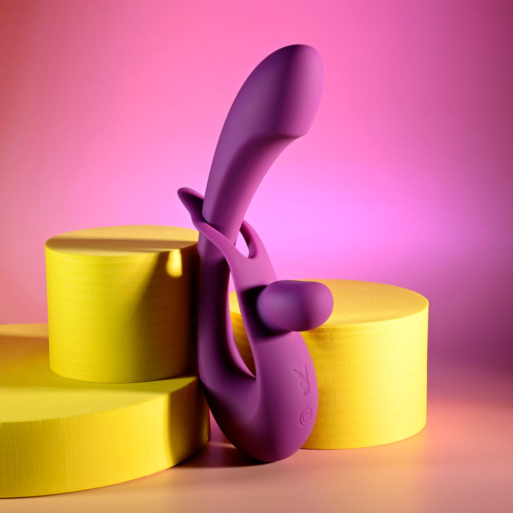 Playboy Pleasure CHA CHA SLIDE - 20 cm USB Rechargeable Rabbit Vibrator