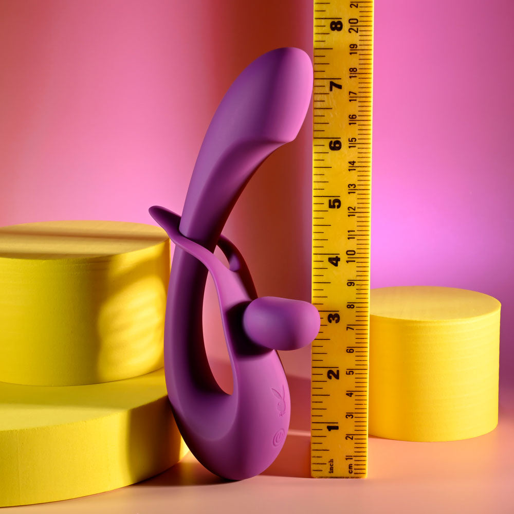Playboy Pleasure CHA CHA SLIDE - 20 cm USB Rechargeable Rabbit Vibrator