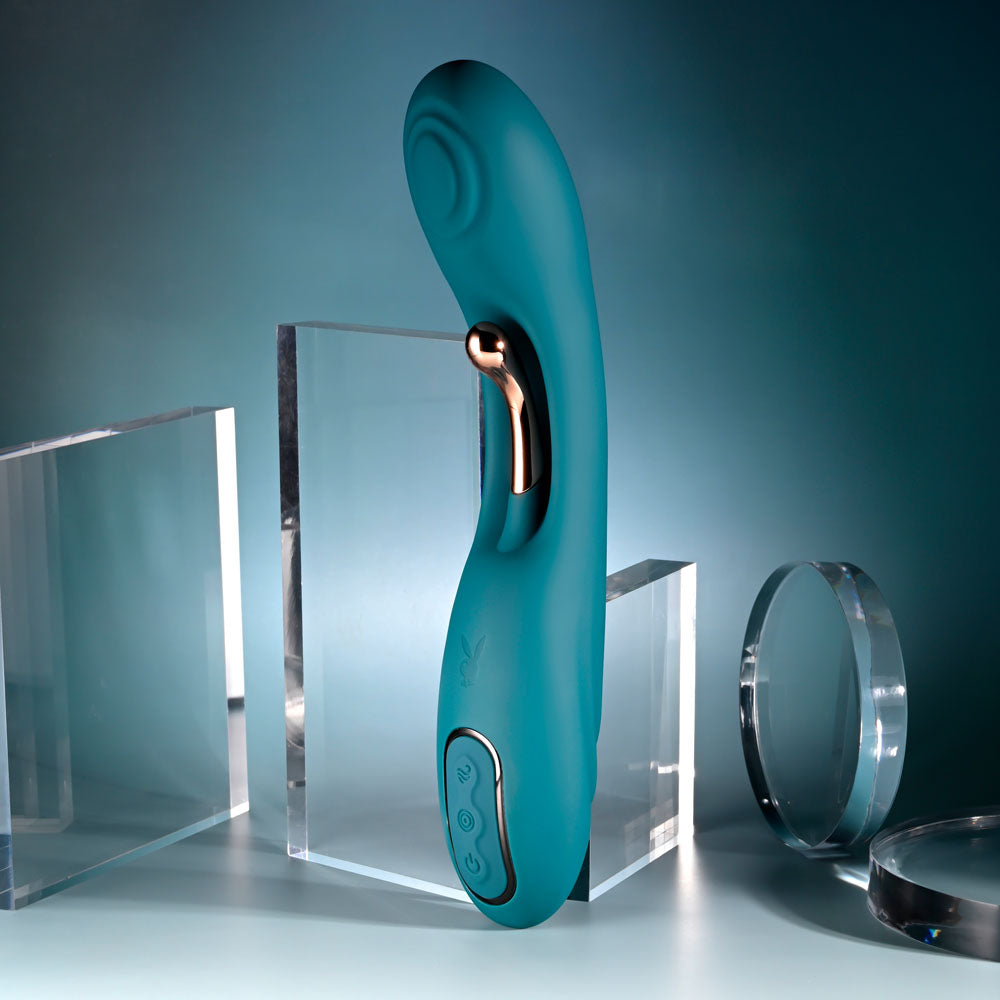 Playboy Pleasure AURELIE - 22.7 cm USB Rechargeable Vibrator with Internal Flicker