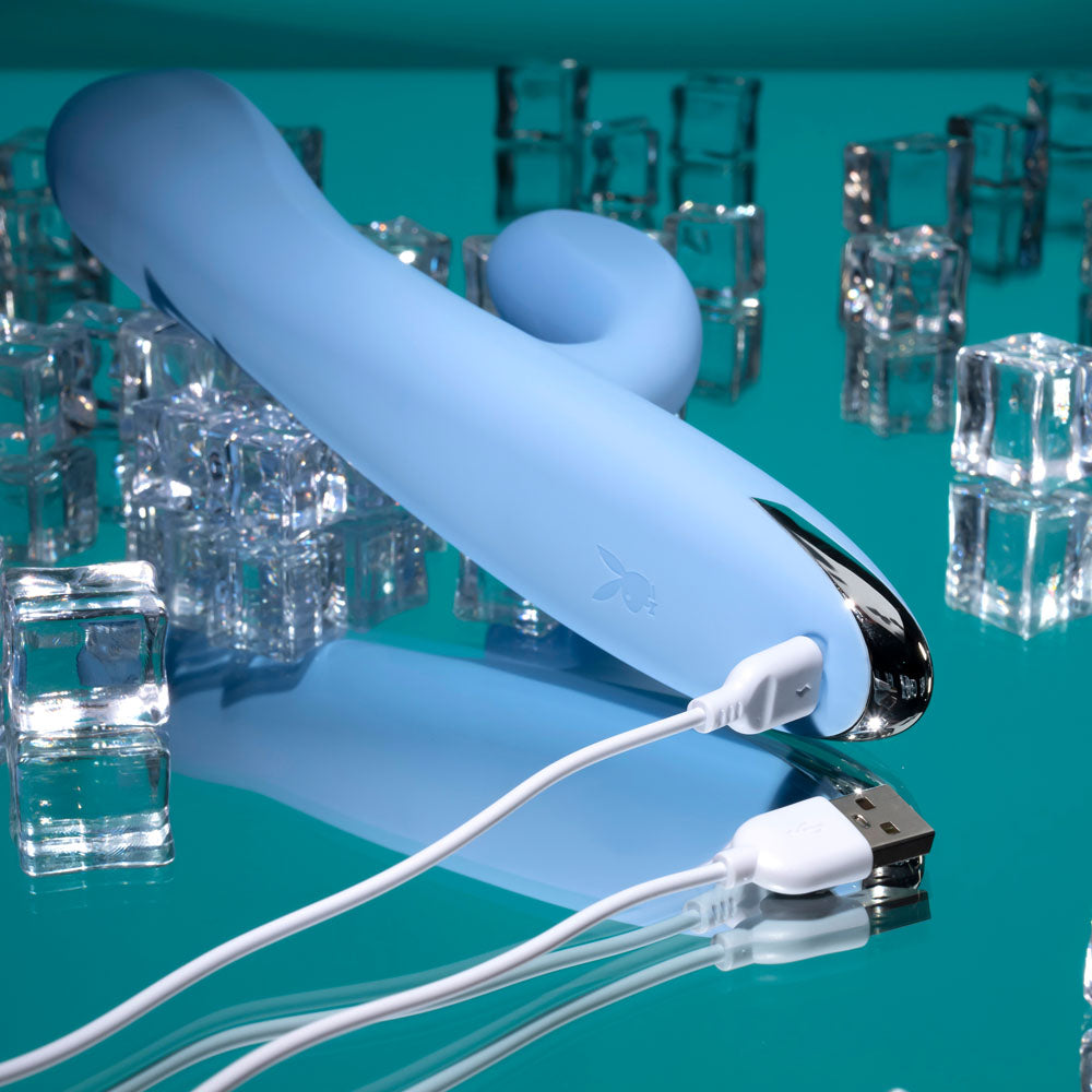 Playboy Pleasure UP AND AWAY - 26.7 cm USB Rechargeable Rabbit Vibrator