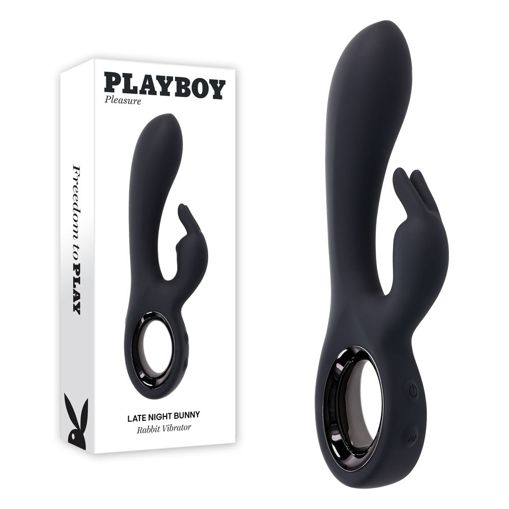 Playboy Pleasure LATE NIGHT BUNNY - 20 cm USB Rechargeable Rabbit Vibrator