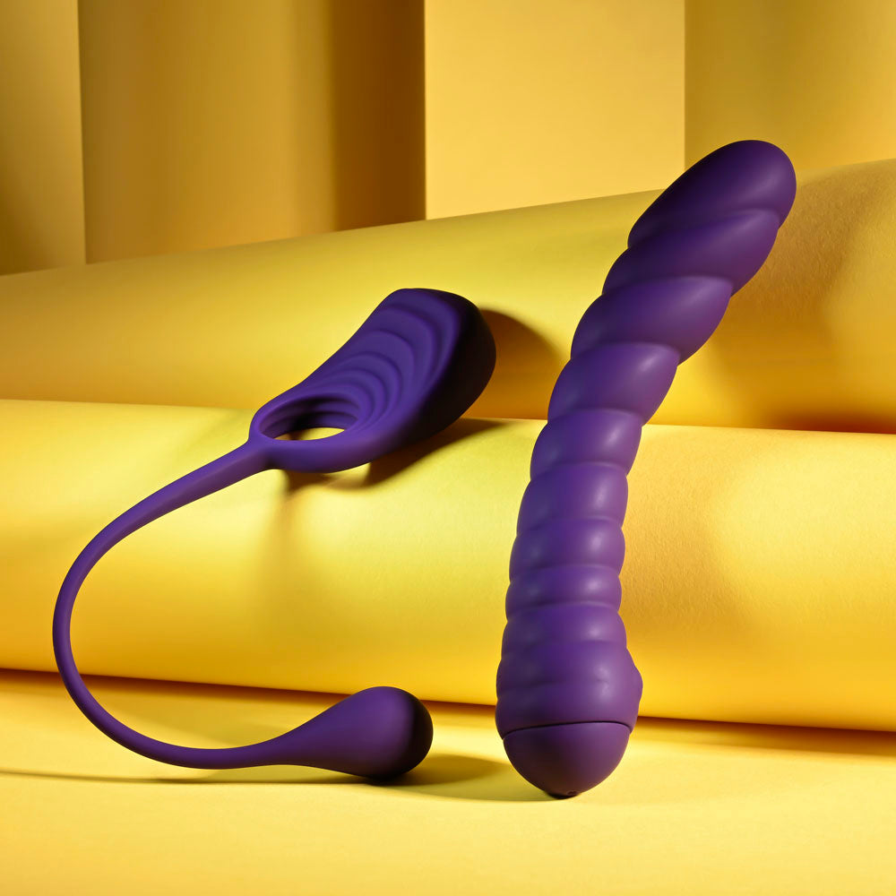 Playboy Pleasure TWISTED PLAYGROUND - USB Rechargeable Vibrator and Cock Ring Kit