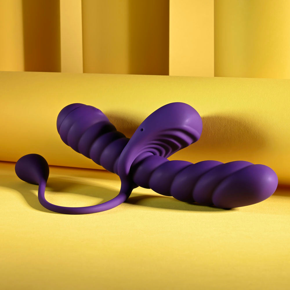 Playboy Pleasure TWISTED PLAYGROUND - USB Rechargeable Vibrator and Cock Ring Kit