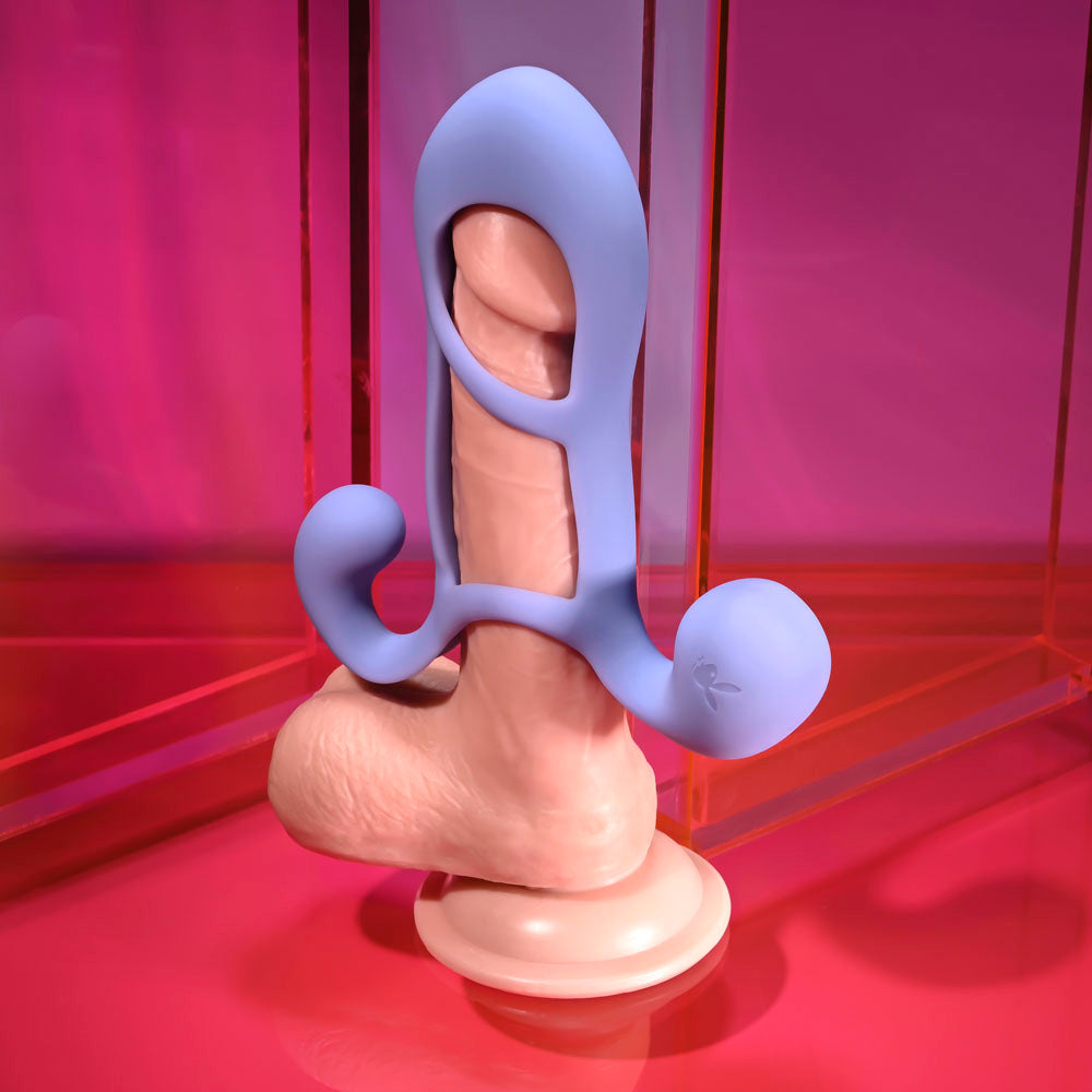 Playboy Pleasure FANTASY CAGE - USB Rechargeable Vibrating Penis Sleeve
