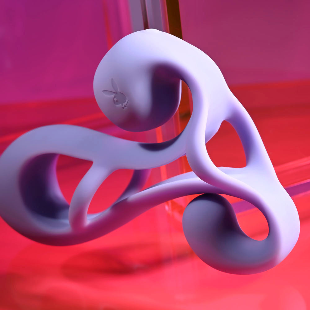 Playboy Pleasure FANTASY CAGE - USB Rechargeable Vibrating Penis Sleeve