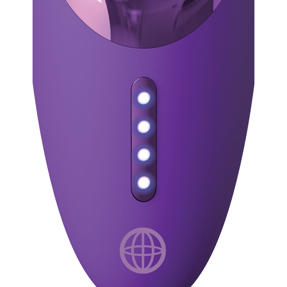 Fantasy For Her Pleasure Sucker - USB Rechargeable Sucking, Licking & Vibrating Stimulator