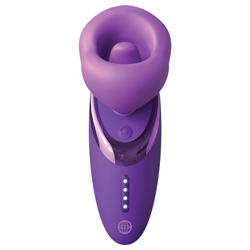 Fantasy For Her Pleasure Sucker - USB Rechargeable Sucking, Licking & Vibrating Stimulator