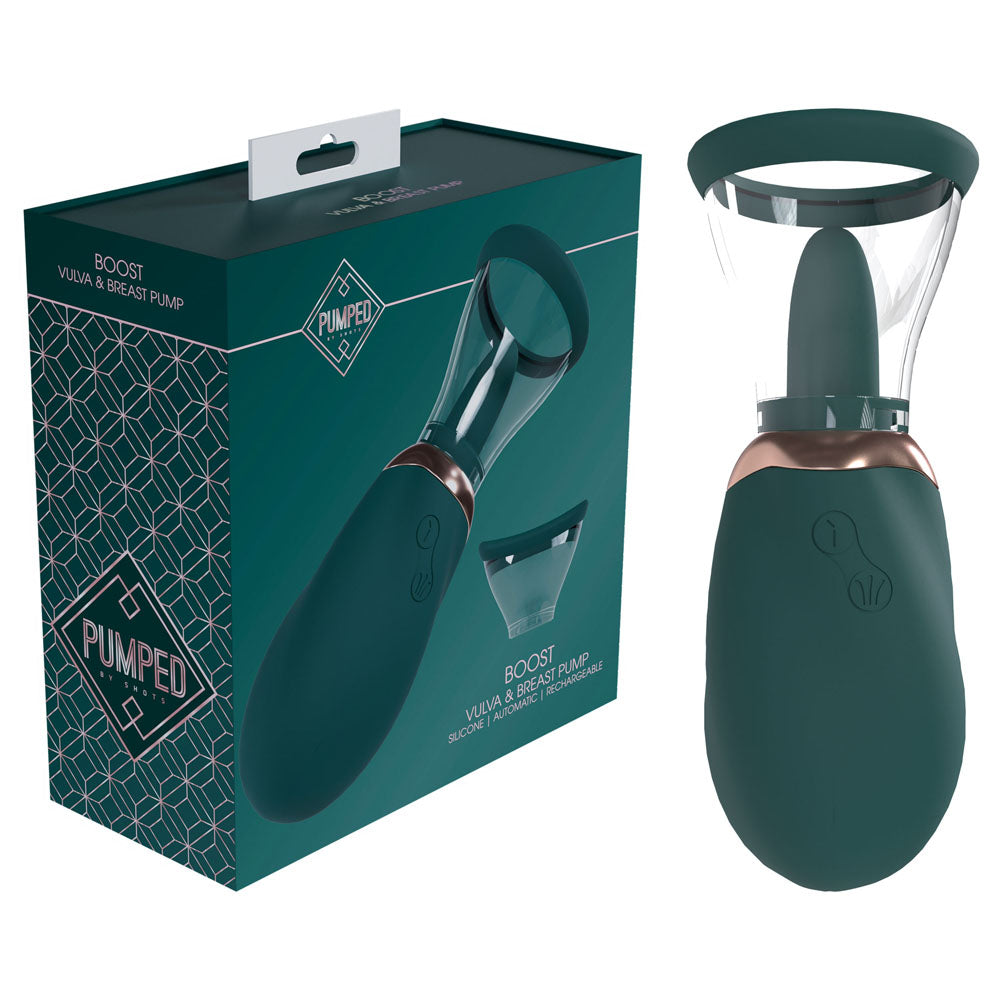 PUMPED Boost Auto Vulva & Brest Pump - - USB Rechargeable Ladies Pump
