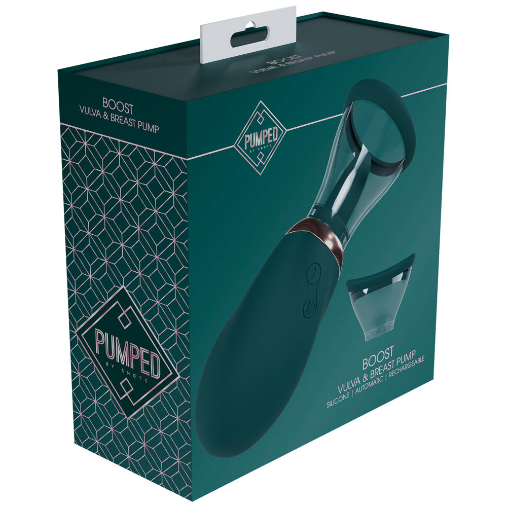 PUMPED Boost Auto Vulva & Brest Pump - - USB Rechargeable Ladies Pump