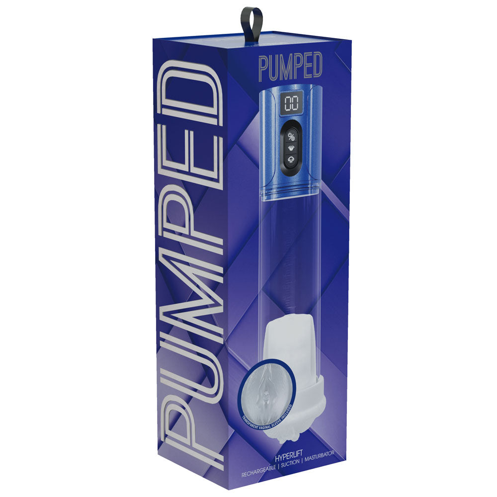 PUMPED HyperLift - - Metallic /Clear USB Rechargeable Auto Pump