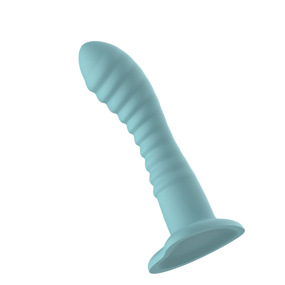 Passion Play Liquid Silicone Ridged Dildo - - 18 cm Dildo