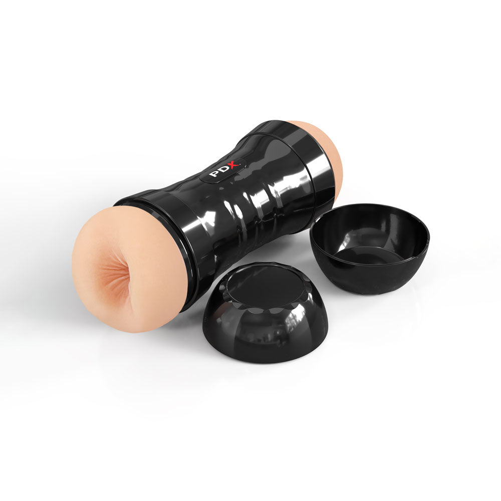 PDX Wet Pussies Super Flip-A-Pussy Over - Light - Dual Ended Stroker (Vagina & Ass)