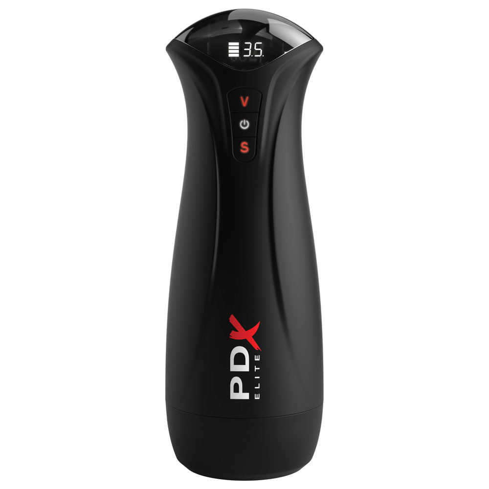 PDX Elite Fuck-Gasm - - USB Rechargeable Sucking & Vibrating Auto Stroker