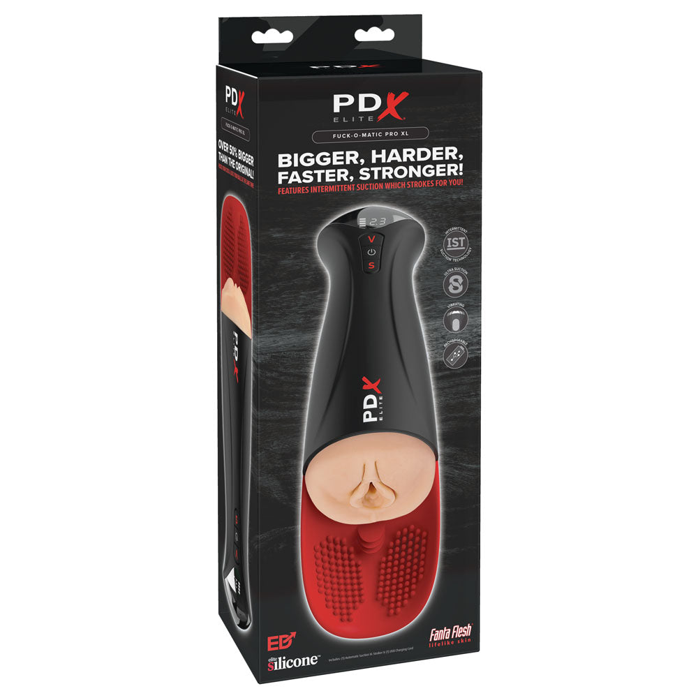 PDX Elite Fap-O-Matic Pro XL - Light - USB Rechargeable Auto Stroker