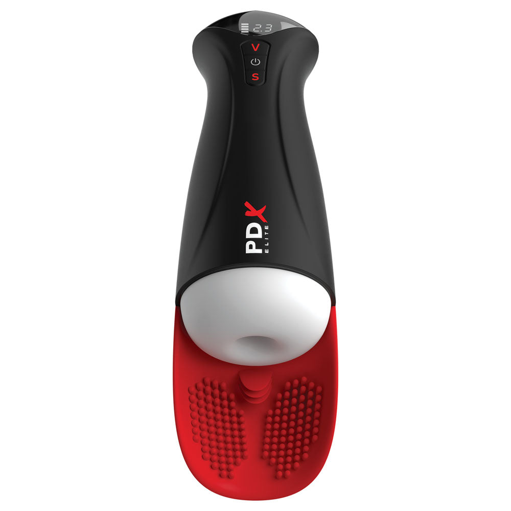 PDX Elite Fap-O-Matic Pro XL - /Red - USB Rechargeable Auto Stroker
