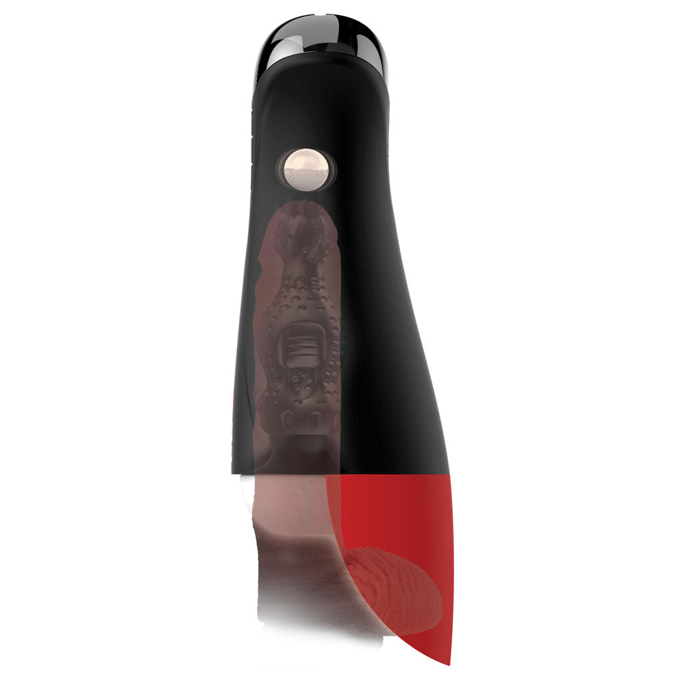 PDX Elite Fap-O-Matic Pro XL - /Red - USB Rechargeable Auto Stroker