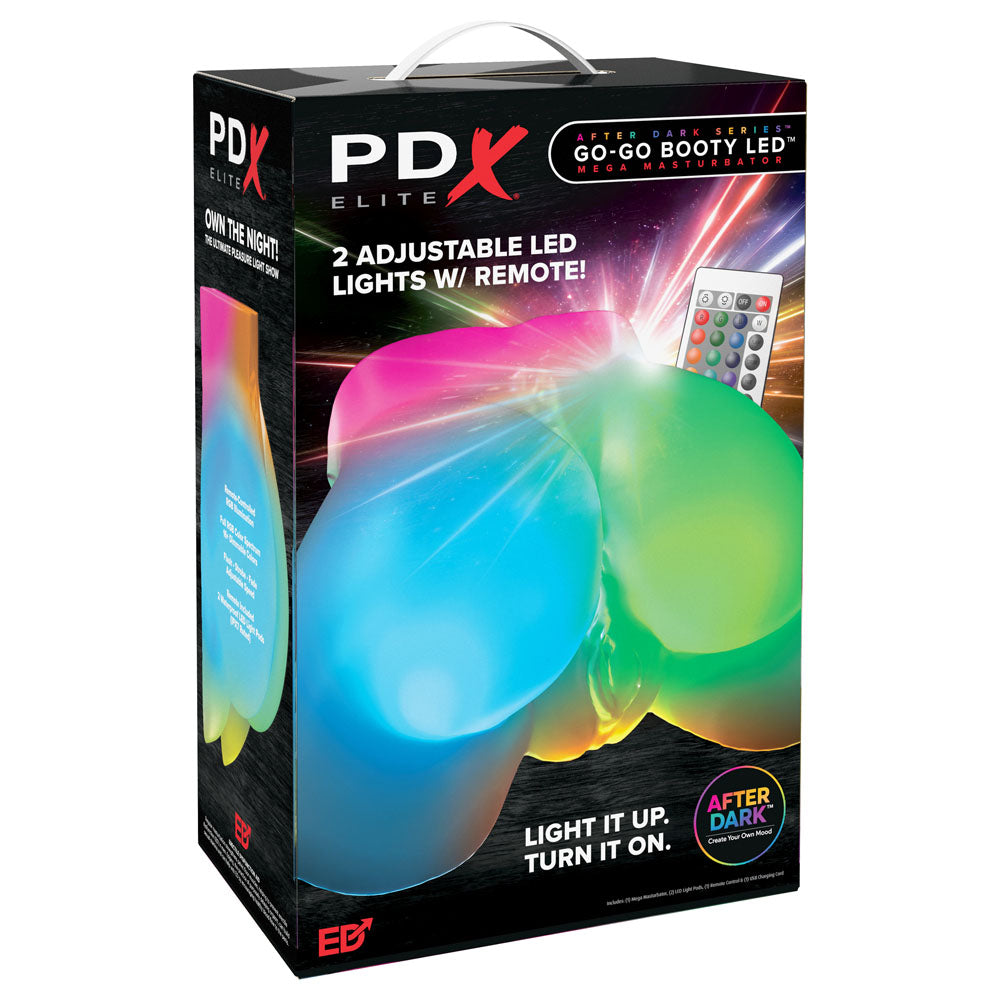 PDX Elite Go-Go Booty LED Mega Masturbator - with LED Doggy-Style Masturbator