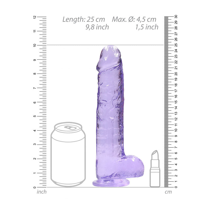 RealRock 9'' Realistic Dildo With Balls - 22.9 cm Dong