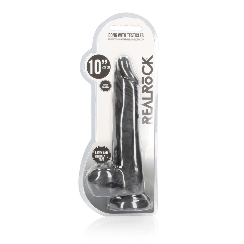 REALROCK 10'' Realistic Dong with Balls - - 25.4 cm Dong