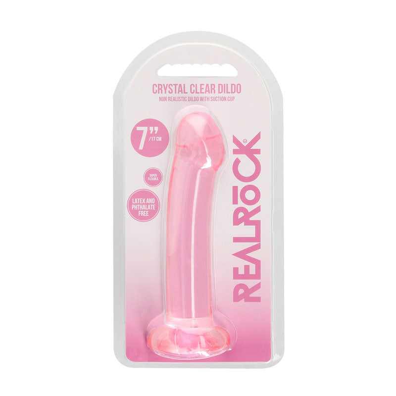 REALROCK Non Realistic Dildo With Suction Cup - 17 cm - 17 cm Dong