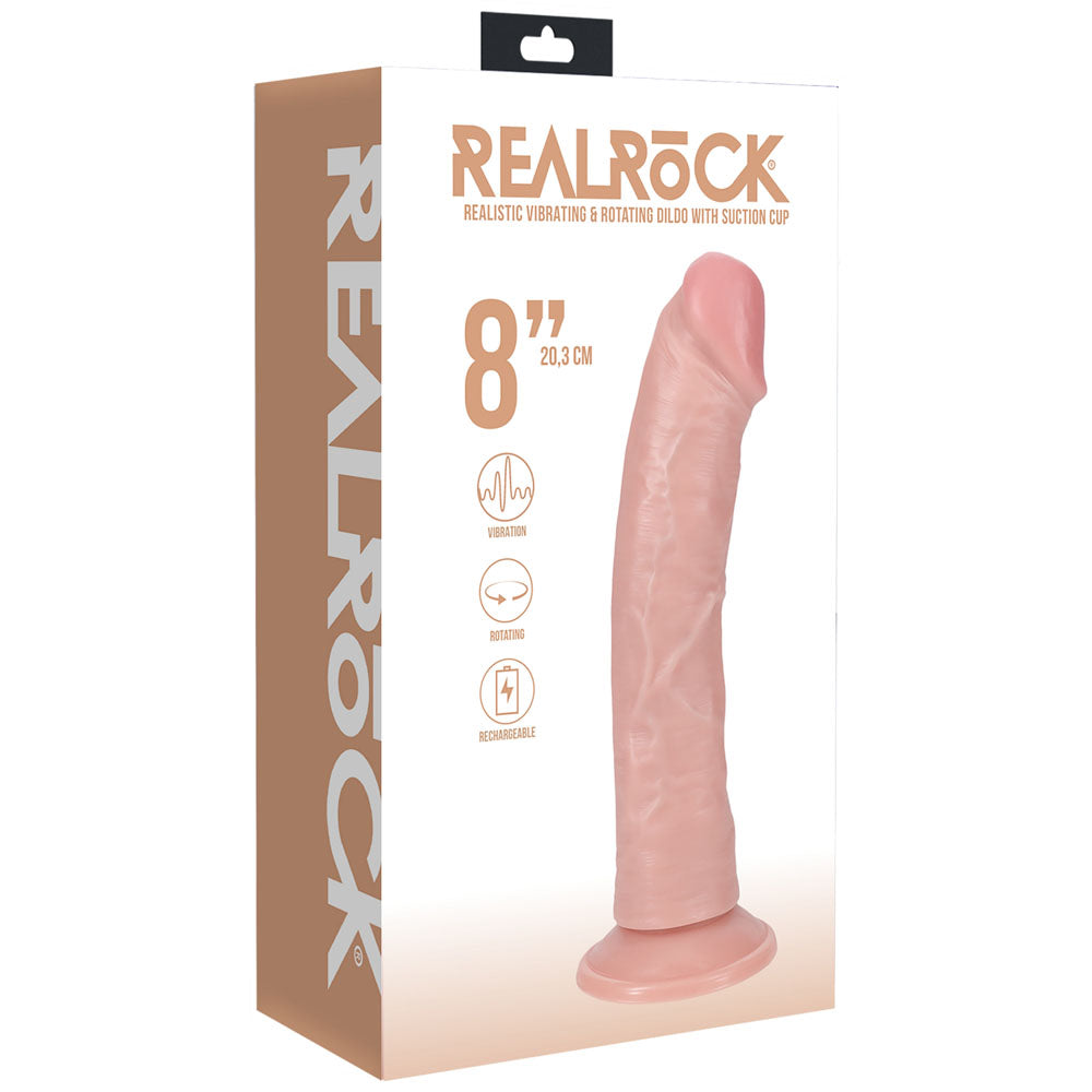 REALROCK 20cm Vibrating + Rotating Cock -