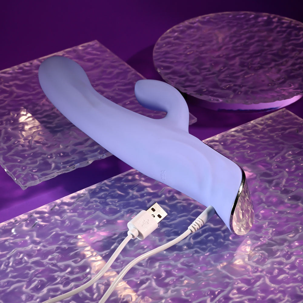 Evolved LAVENDER LOVE - 23.3 cm USB Rechargeable Rabbit Vibrator