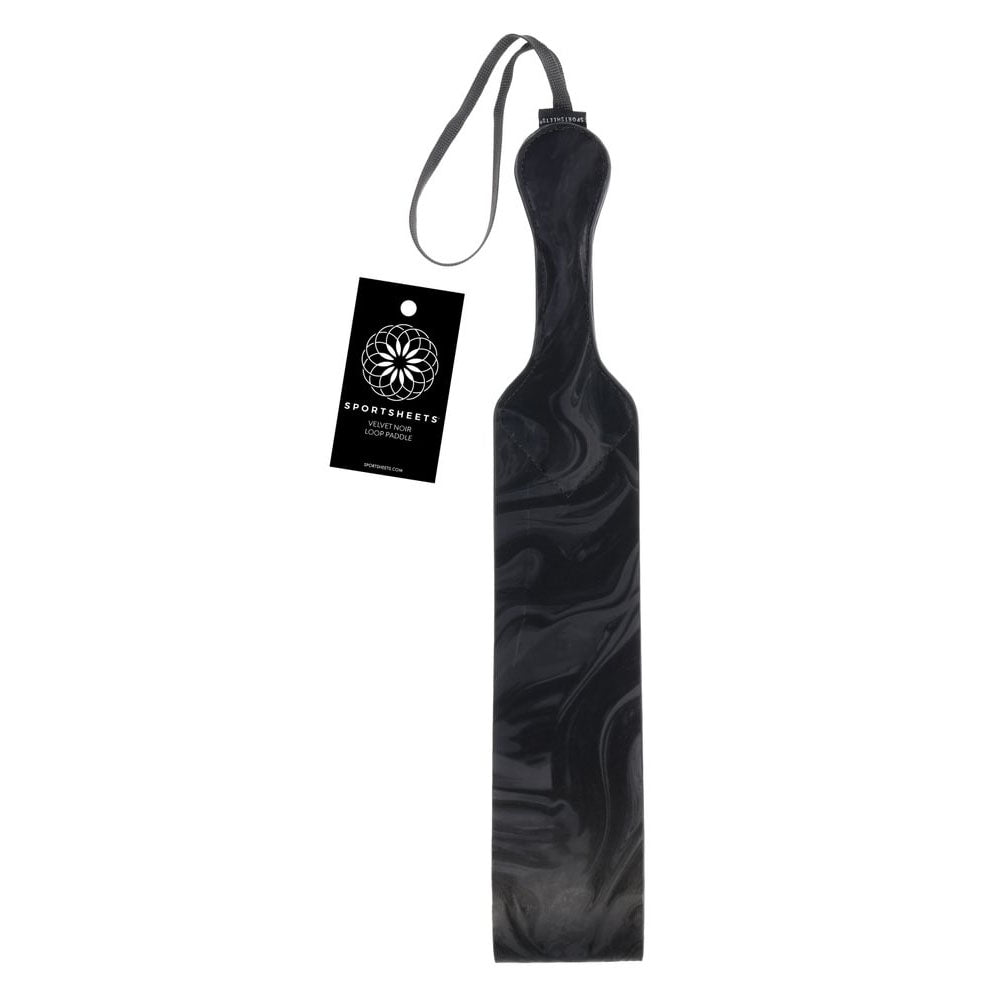 SPORTSHEETS Velvet Noir Loop Paddle -  42 cm Paddle