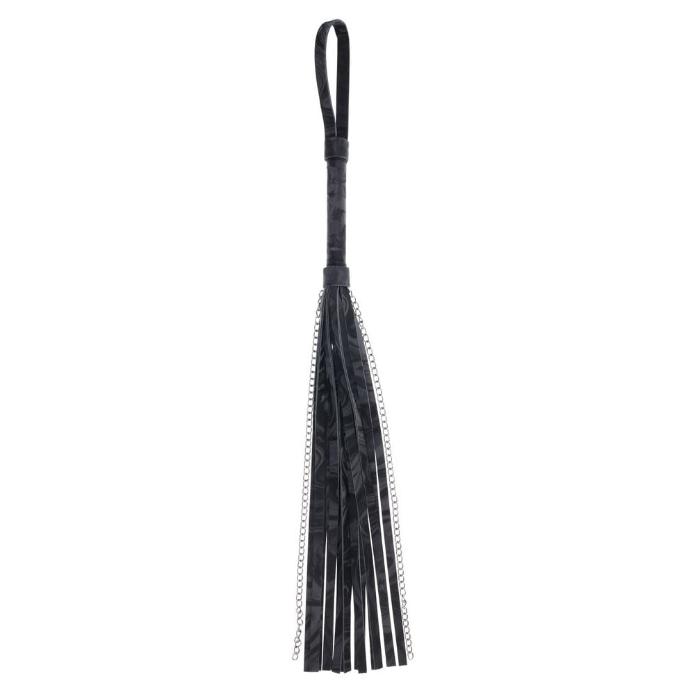 SPORTSHEETS Velvet Noir Chain Flogger - 43 cm Flogger Whip