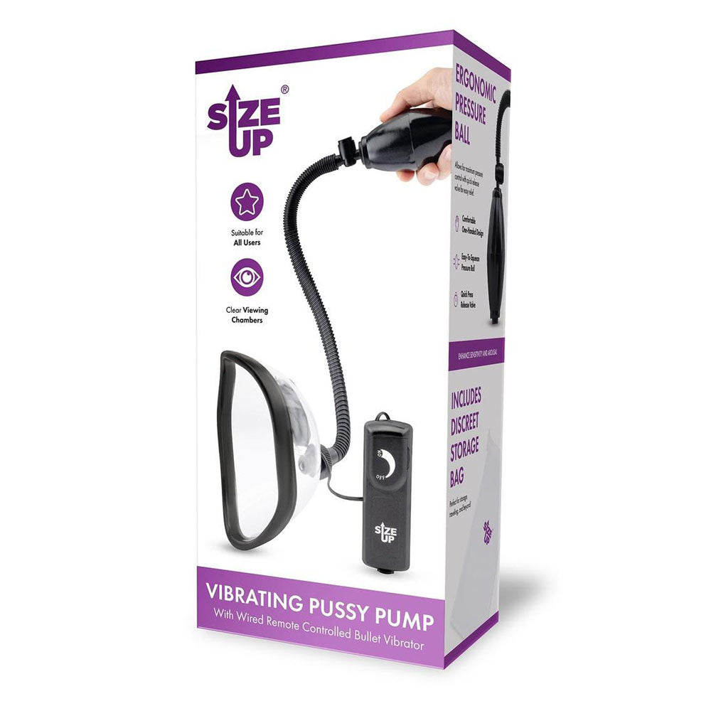 Size Up Vibrating Pussy Pump - Vibrating Vagina Pump