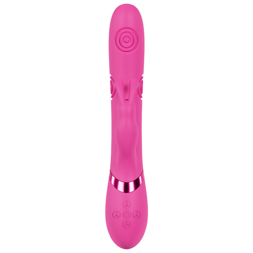 VIVE Mimi - - 25 cm USB Rechargeable Vibrating & Tapping Rabbit Vibrator