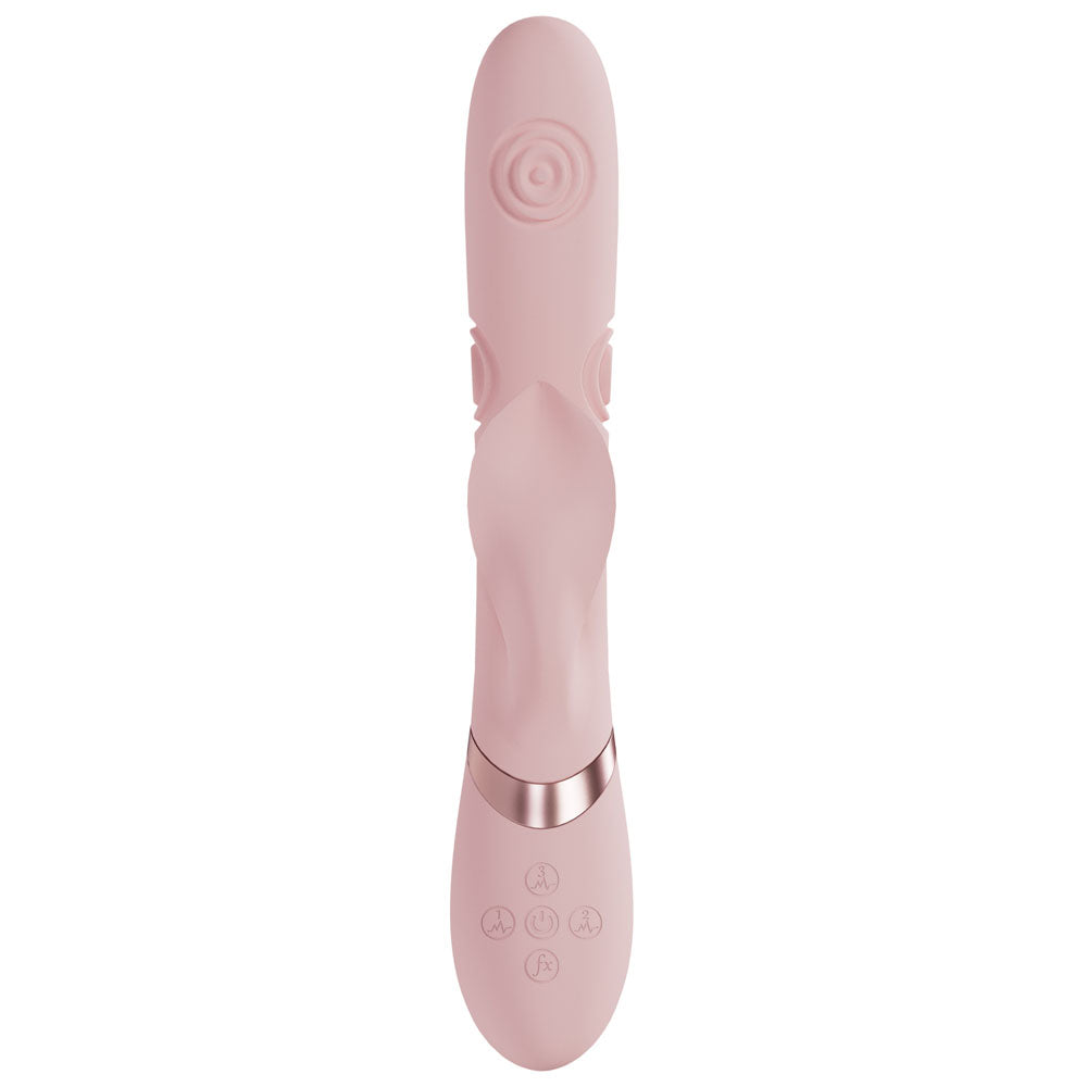 VIVE Fronda - - 25 cm USB Rechargeable Tapping Rabbit Vibrator