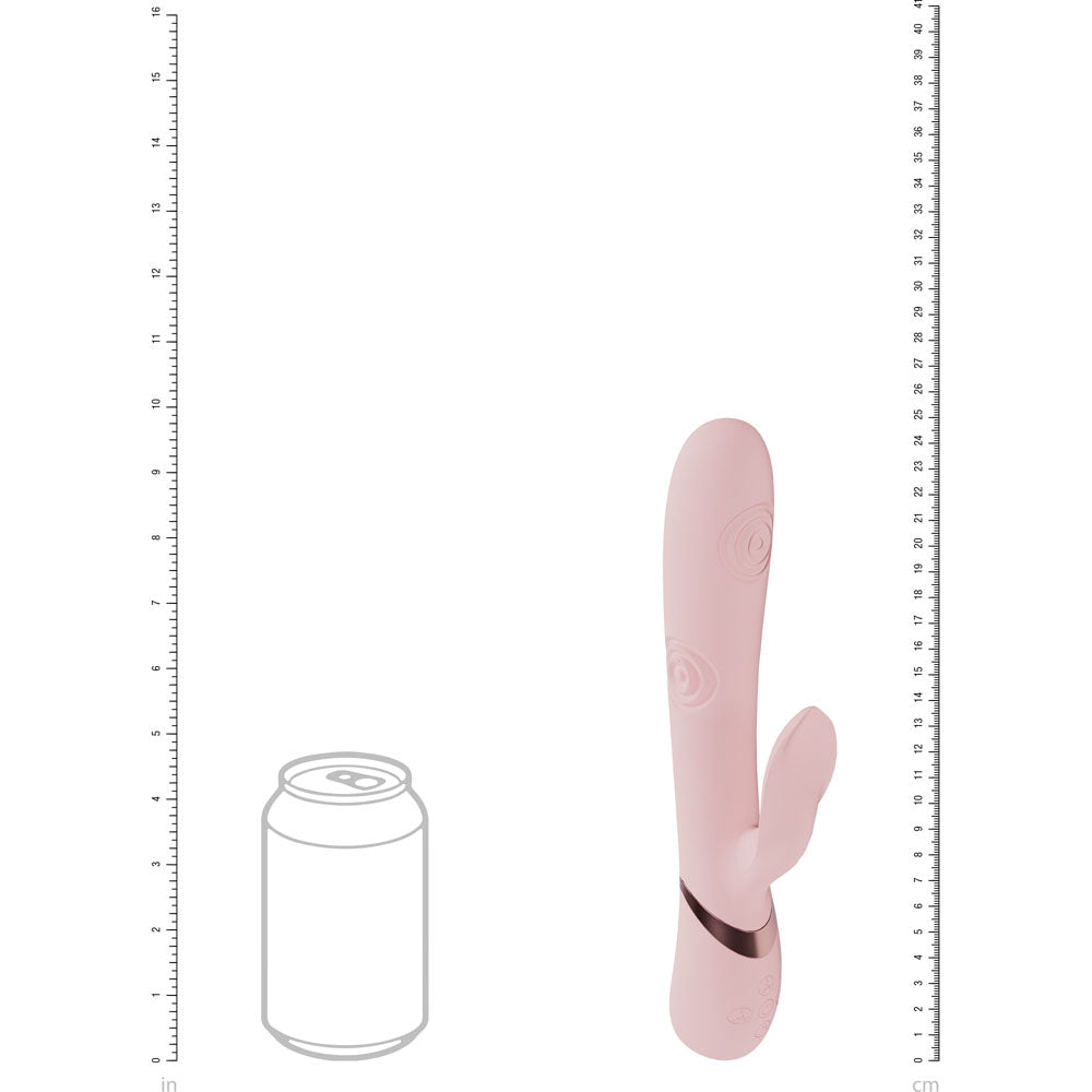 VIVE Fronda - - 25 cm USB Rechargeable Tapping Rabbit Vibrator