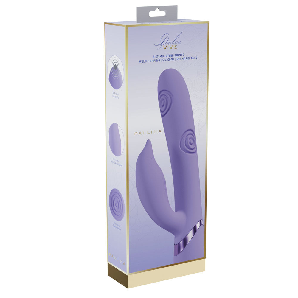 VIVE Pallina - - 25 cm USB Rechargeable Tapping Rabbit Vibrator