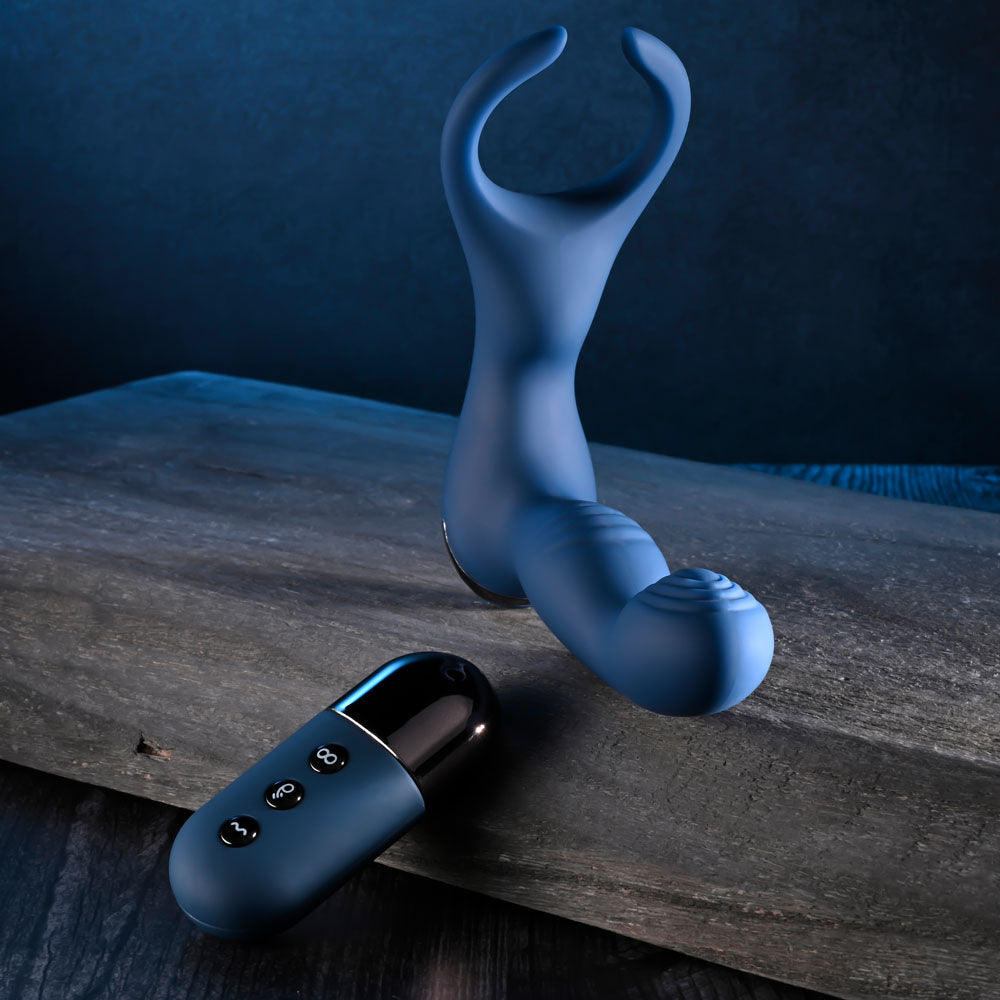 Zero Tolerance BY ALL MEANS - 13.4 cm USB Rechargeable Prostate Massager with Cock Ring