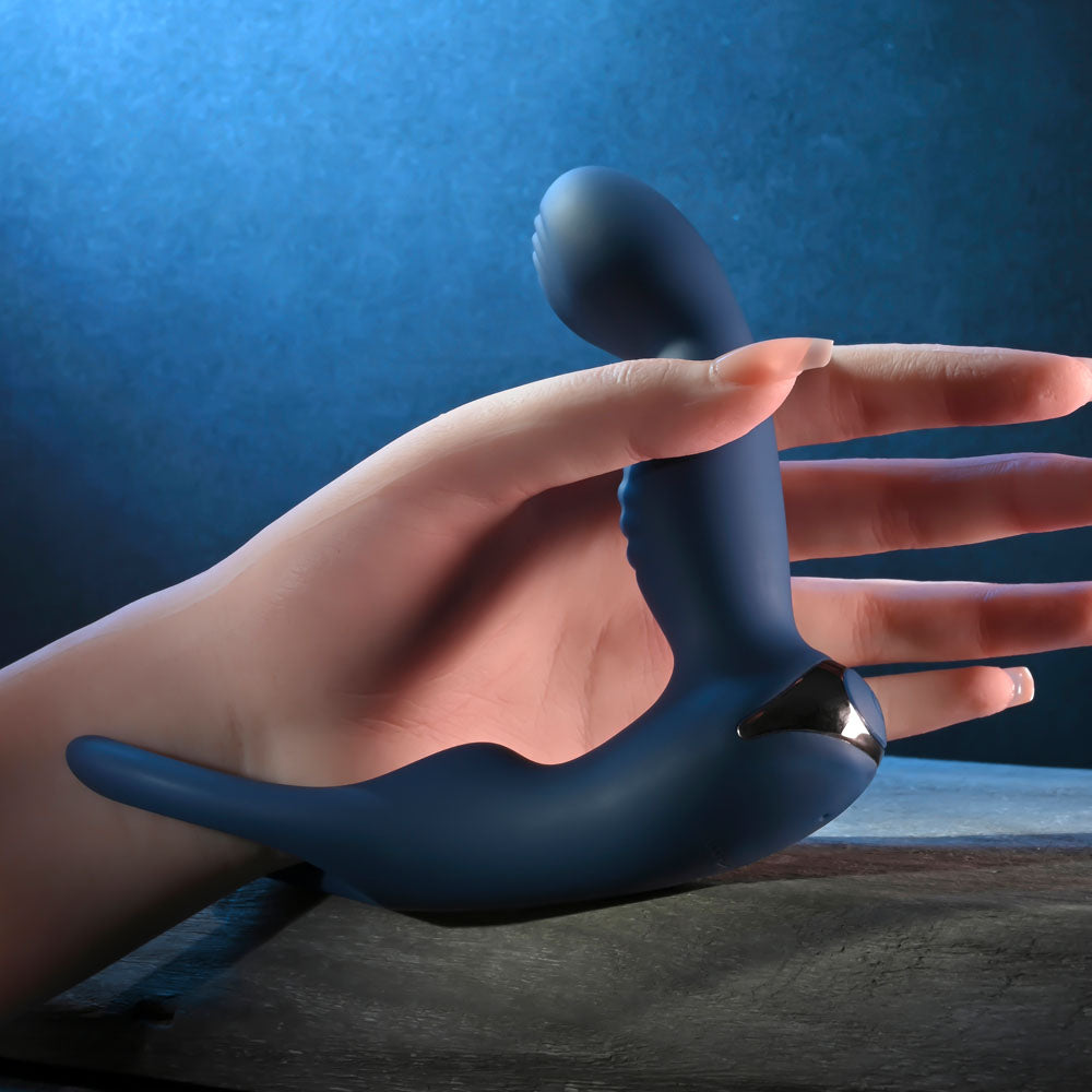 Zero Tolerance BY ALL MEANS - 13.4 cm USB Rechargeable Prostate Massager with Cock Ring