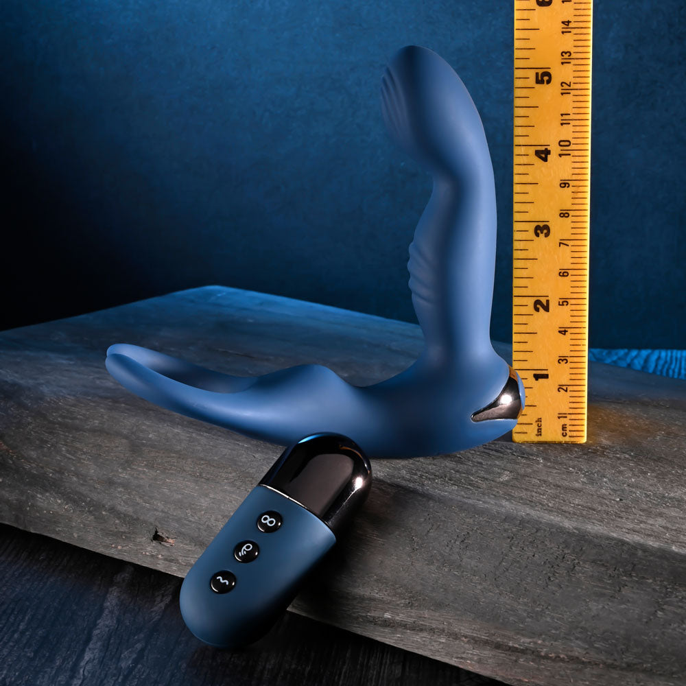 Zero Tolerance BY ALL MEANS - 13.4 cm USB Rechargeable Prostate Massager with Cock Ring