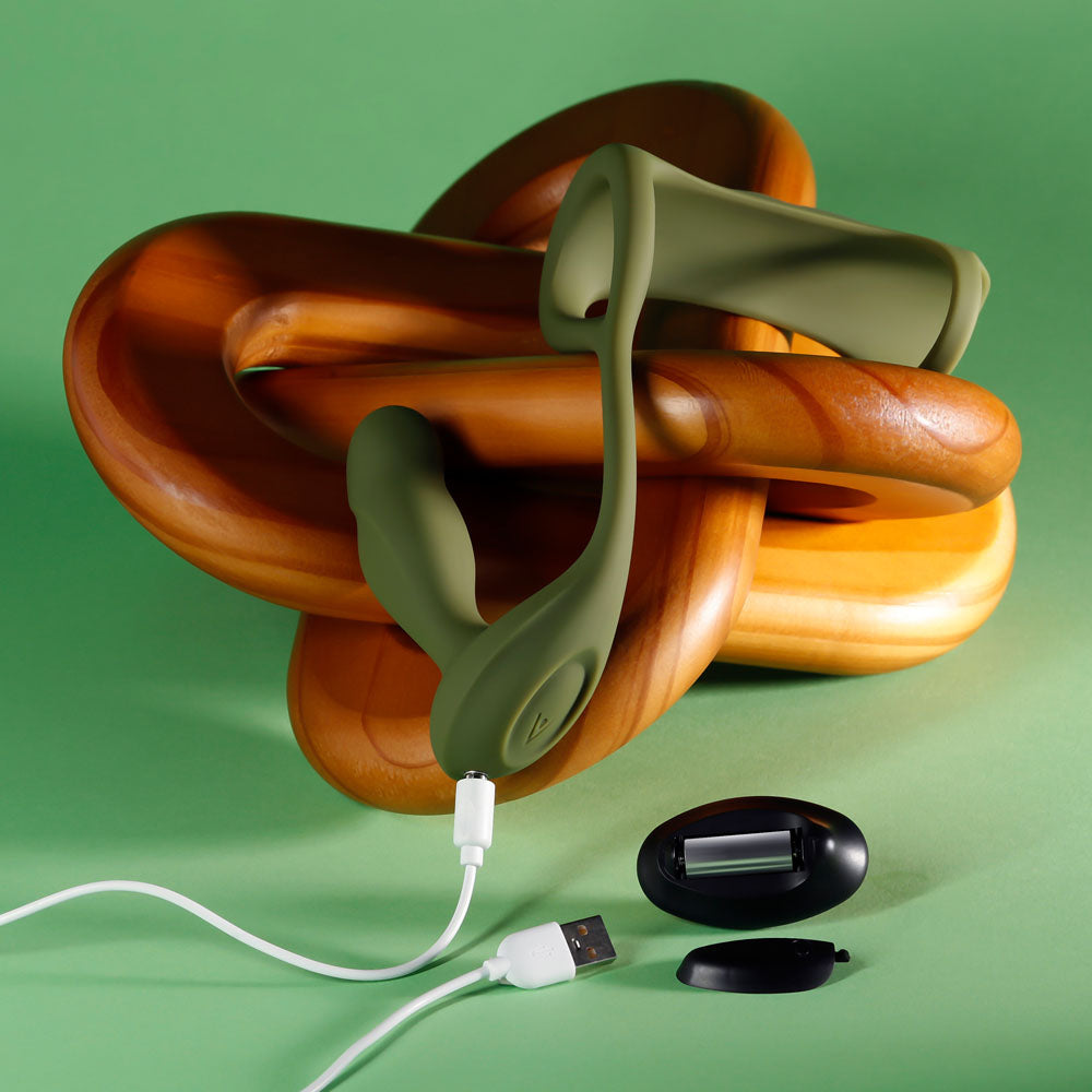 Zero Tolerance PROSTATE POWER PACK - USB Rechargeable Vibrating Prostate Massager with Cock Ring Harness