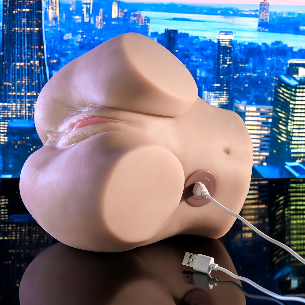Zero Tolerance LETS GET READY TO RUMBLE - USB Rechargeable Vibrating Doggy Style Torso Masturbator