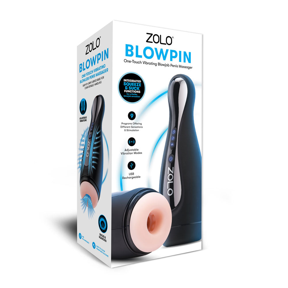 Zolo Blowpin - USB Rechargeable Auto Sucking and Vibrating Masturbator