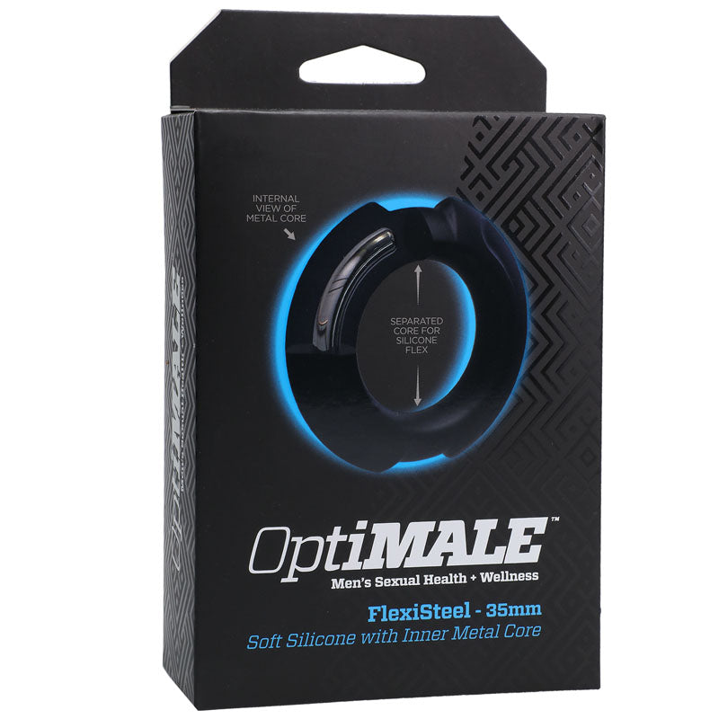 OptiMALE FlexiSteel Cock Ring - 35mm