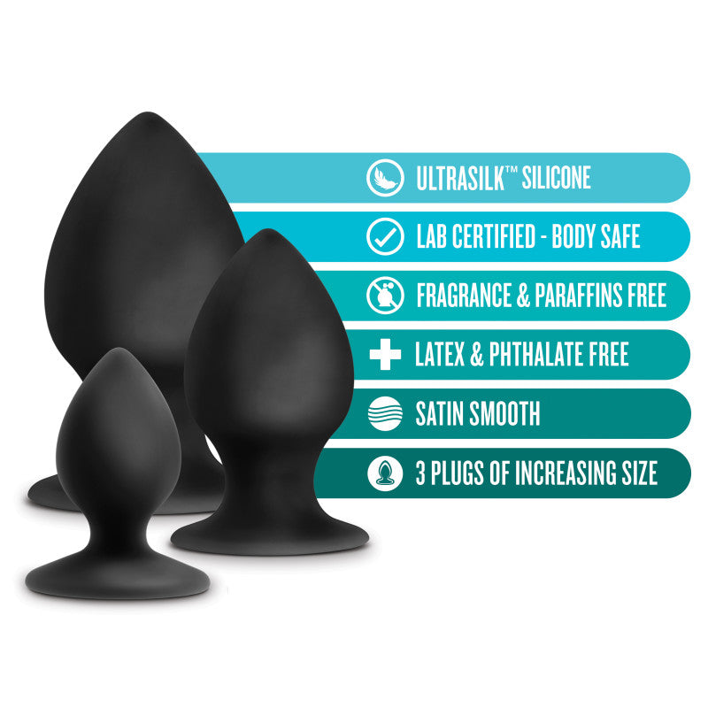 Anal Adventures Platinum Anal Stout Plug Kit