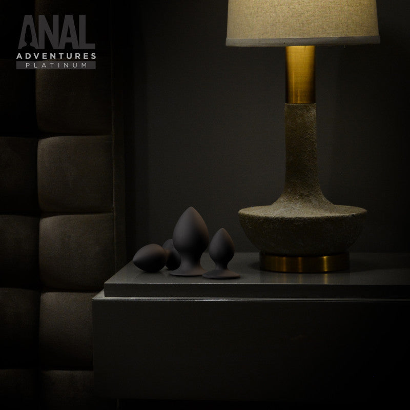 Anal Adventures Platinum Anal Stout Plug Kit
