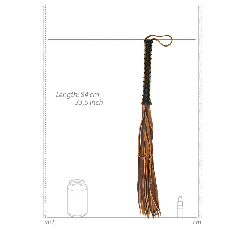 OUCH! Italian Leather 12 Stylish Tails & 12 Inch handle