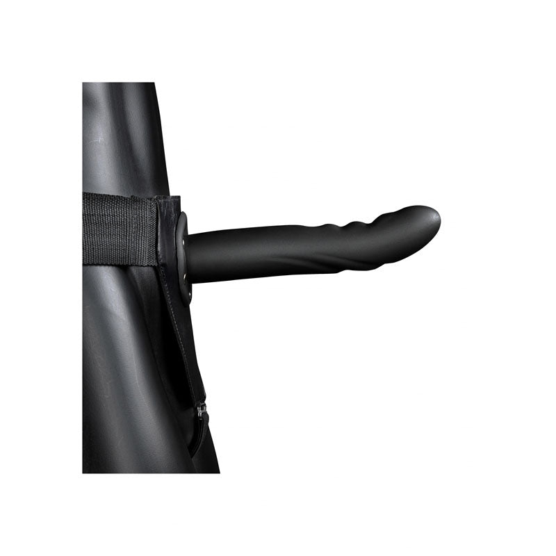 OUCH! Textured Curved Hollow Strap-on - 8in/20cm